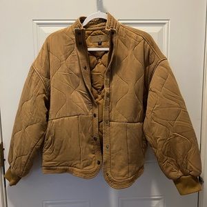 Womens oversized quilted jacket.